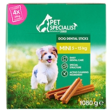 Pet Specialist fogápoló rágórúd kiegészítő állateledel kistestű felnőtt kutyák számára 4 x 270 g