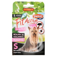 Panzi Fit Active Spot-On bolha- és kullancsriasztó kutyák részére S 5 x 1 ml