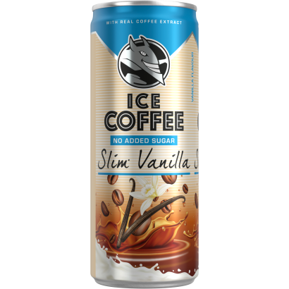 HELL Ice Coffee Slim Vanilla UHT Bourbon vanília ízű ital tejjel, kávékivonattal 250 ml