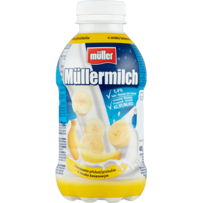 Müller Müllermilch banán ízű zsírszegény tejital 400 g