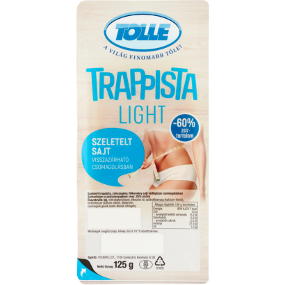 Tolle Light szeletelt trappista sajt 125 g