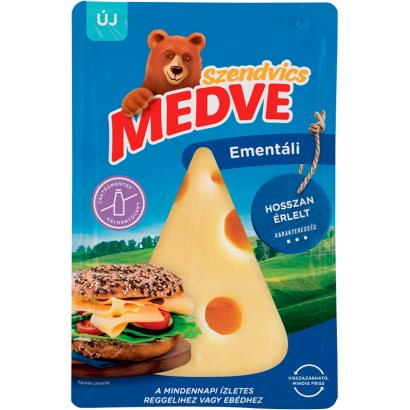 Medve Szendvics zsíros, kemény, szeletelt ementáli sajt 90 g