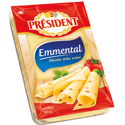 Président Emmental szeletelt sajt 100 g