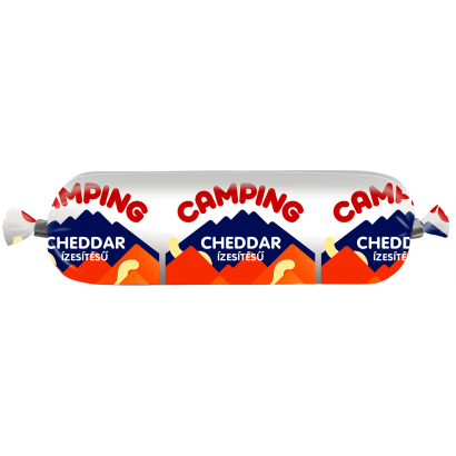 Camping cheddar ízű kenhető félzsíros ömlesztett sajt 100 g