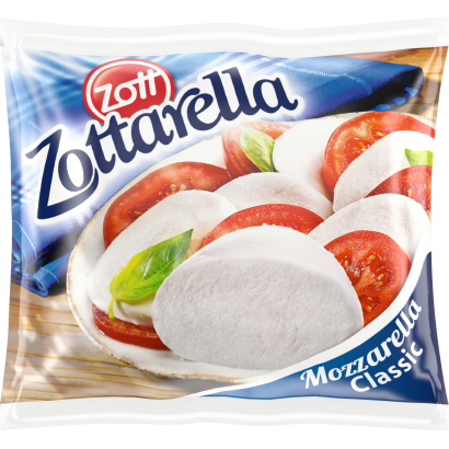 Zott Zottarella Classic zsíros, lágy mozzarella sajt sós lében 125 g