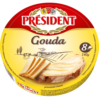 Président ömlesztett sajt gouda 140 g