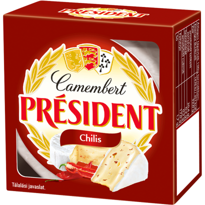 Président Camembert chilis zsírdús lágy sajt 90 g