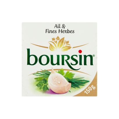 Boursin fokhagymás & fűszeres lágy sajt 150 g