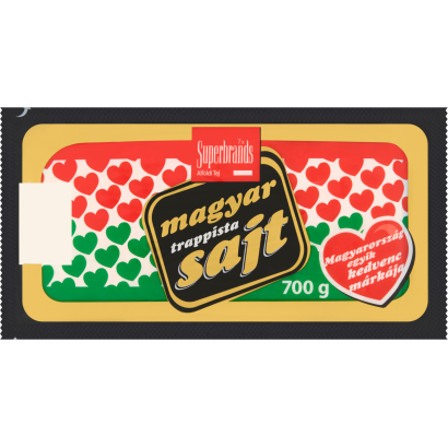 Magyar Trappista Sajt zsíros, félkemény felezett trappista sajt 700 g
