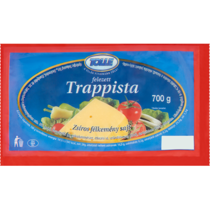 Tolle Trappista felezett zsíros félkemény sajt 700 g