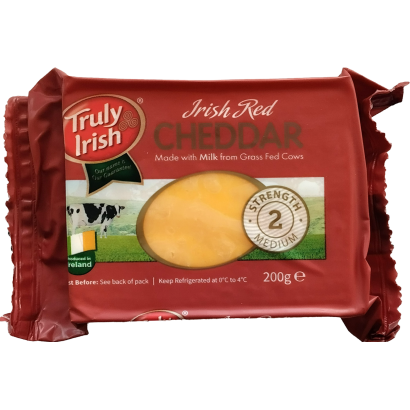 Truly Irish vörös, zsíros, kemény, cheddar sajt 200 g