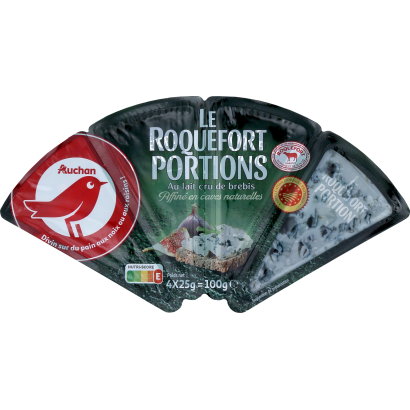 Auchan Kedvenc Roquefort OEM juhsajt 4x25 g
