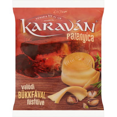 Karaván félkemény, félzsíros, füstölt parenyica sajt 105 g