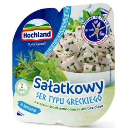 Hochland - Saláta sajt görög stílusú fűszerekkel kockázva 135 g