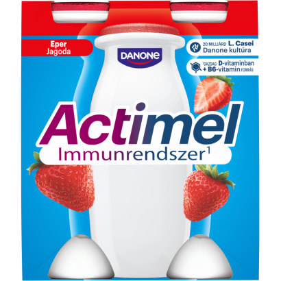Danone Actimel eperízű zsírszegény joghurtalapú ital B6- és D-vitaminnal 4 x 100 g (400 g)