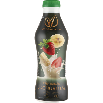 Real Nature eper-banán joghurtital 750 g