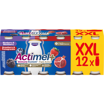 Danone Actimel+ zsírszegény joghurtalapú ital 12 x 100 g (1200 g)