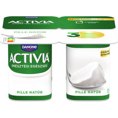 Danone Activia Pille élőflórás, natúr joghurt 4 x 125 g (500 g)