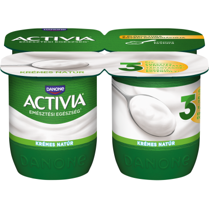 Danone Activia élőflórás, krémes natúr joghurt 4 x 125 g