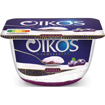 Danone Oikos Habdesszert habosított tejtermék áfonyás öntettel 125 g