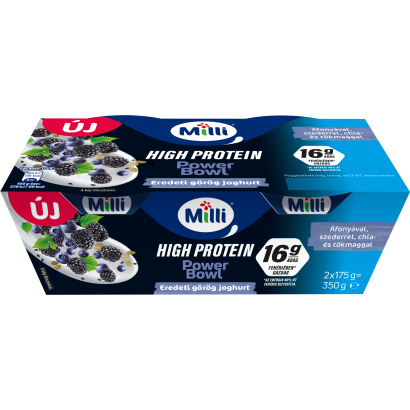 Milli high protein görög joghurt áfonyás 2x175 g
