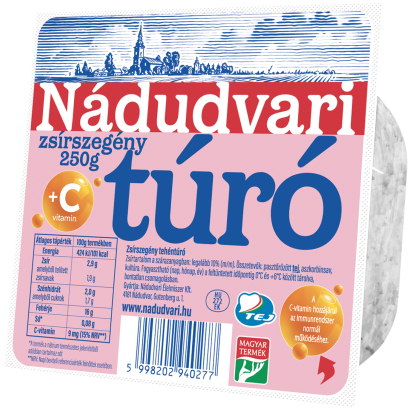 Nádudvari zsírszegény túró 250 g
