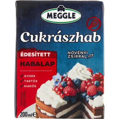Meggle Cukrászhab UHT édesített habalap 200 ml