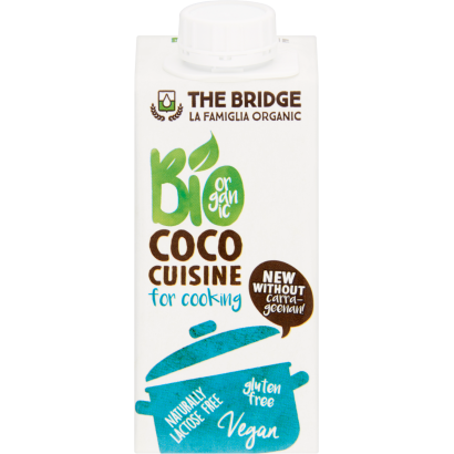 The Bridge UHT gluténmentes bio kókusz főzőtejszín 200 ml