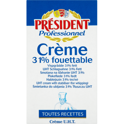 Président Professionnel 31%-os UHT habtejszín 1 l