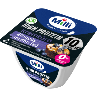Milli High Protein áfonyás muffin ízű krémtúró 150 g
