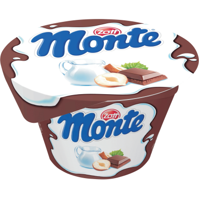 Zott Monte csokoládés, mogyorós tejdesszert 150 g