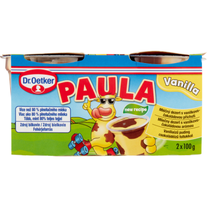 Dr. Oetker Paula vaníliaízű puding csokoládéízű foltokkal 2 x 100 g (200 g)