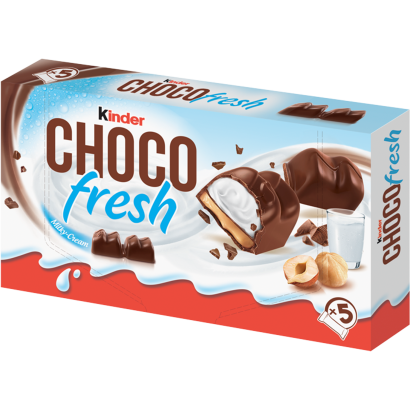 Kinder Chocofresh tejes és mogyorós krémmel töltött tejcsokoládé 102,5 g