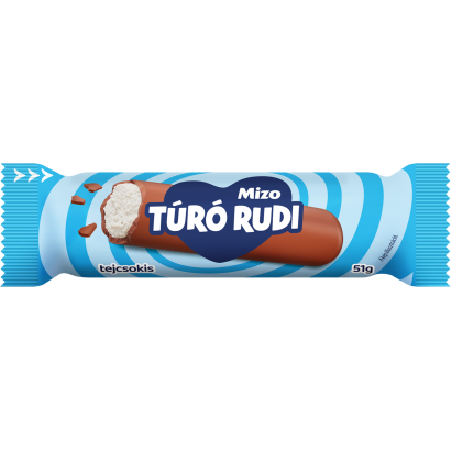 Mizo Túró Rudi natúr tejcsokoládé bevonattal 51 g