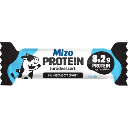 Mizo Protein natúr túródesszert kakaós bevonattal, hozzáadott fehérjével és édesítőszerrel 51 g