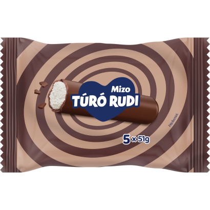 Mizo Túró Rudi natúr étcsokoládé bevonattal 5 x 51 g