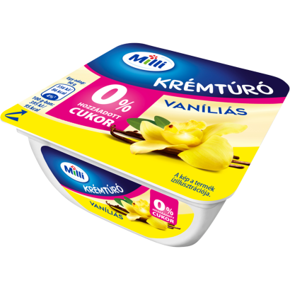 Milli vaníliás krémtúró hozzáadott cukor nélkül, édesítőszerekkel 90 g