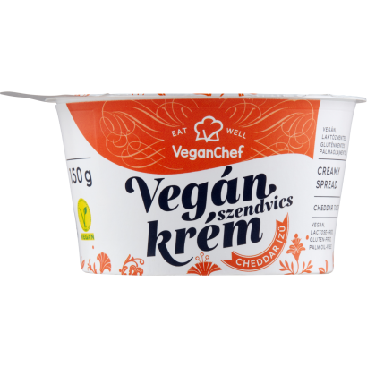 VeganChef vegán cheddar ízű szendvicskrém 150 g