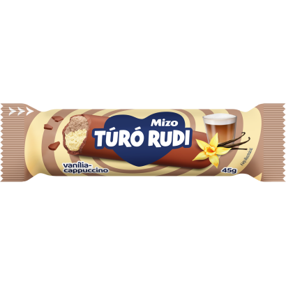 Mizo Túró Rudi vanília cappuccino tejcsokoládé bevonattal 45 g