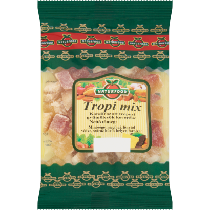 Naturfood Tropi Mix kandírozott trópusi gyümölcsök keveréke 100 g