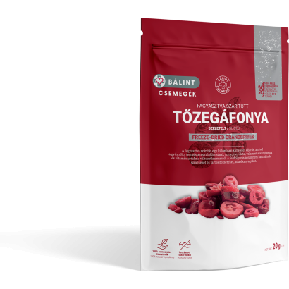 Fagyasztva szárított tőzegáfonya szeletelt 20 g