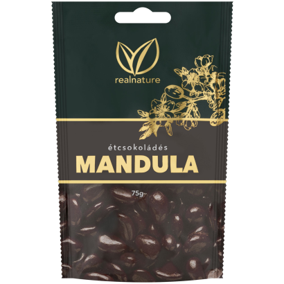 Real Nature étcsokoládés mandula 75 g