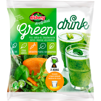 Eisberg Green Drink friss saláta- és zöldségkeverék ízletes smoothie készítéséhez 160 g