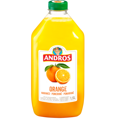 Andros  Narancs gyümölcslé 100%-os, 1,5 l