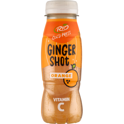 Rio Cold Press Ginger Shot hidegen préselt narancslé gyömbérrel, citrommal és C-vitaminnal 180 ml
