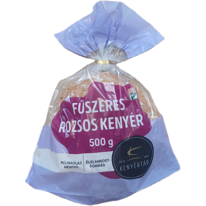 Kenyértár szeletelt fűszeres rozsos kenyér 500 g
