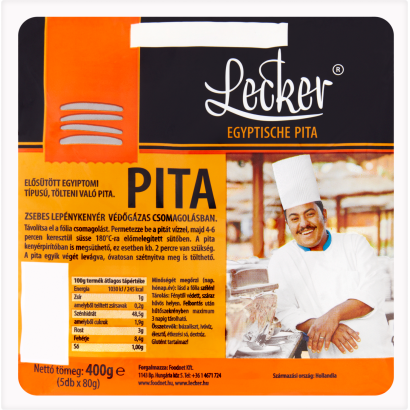 Lecker elősütött egyiptomi típusú, tölteni való pita 5 x 80 g