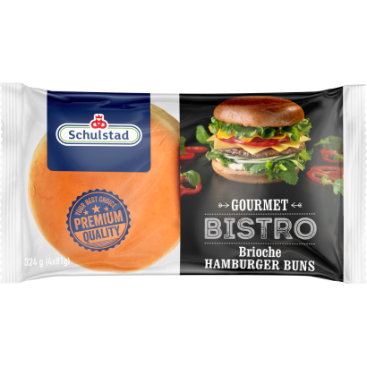 Schulstad Gourmet Bistro Brioche hamburgerzsemle 324 g