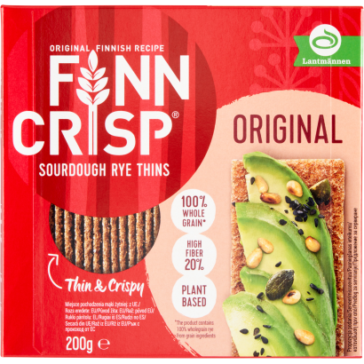 Finn Crisp Original vékony ropogós rozskenyérke 200 g