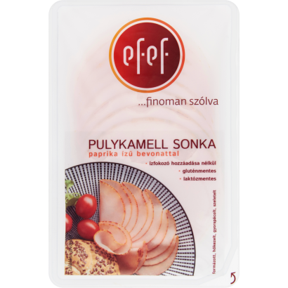 eFeF szeletelt pulykamell sonka paprika ízű bevonattal 90 g
